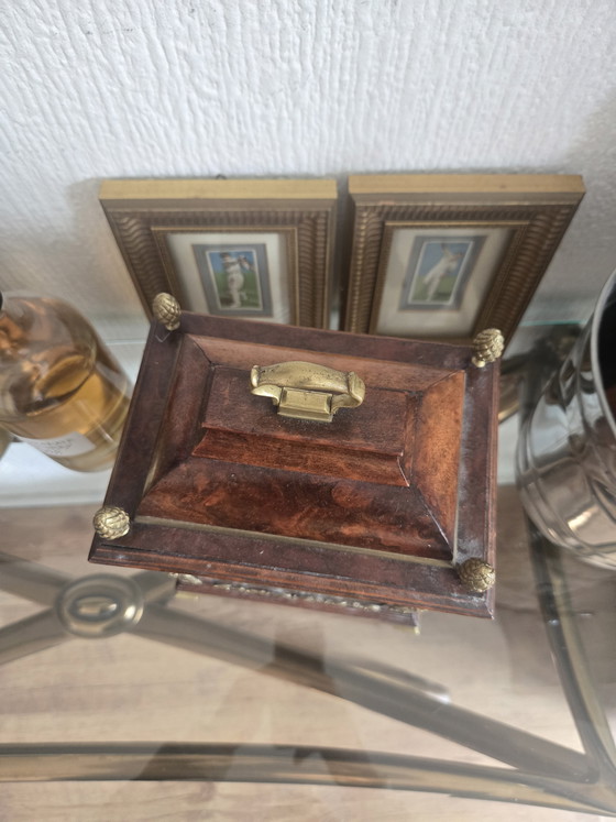 Image 1 of Roby wood table clock