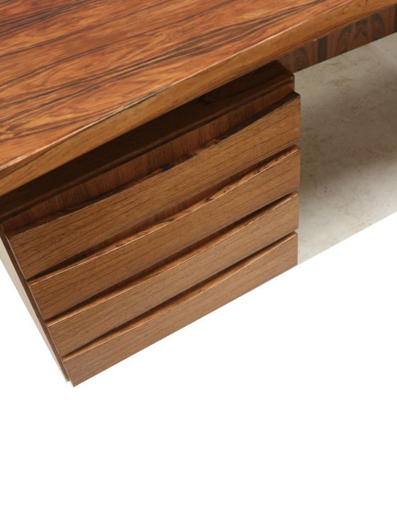 Image 1 of Large rosewood vintage boomerang desk / executive desk from the 1960s
