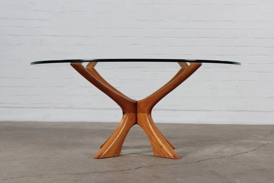 Teak Couchtisch T188 Illum Wikkelsø Eilersen 60er Jahre – Niels Eilersen, Couchtische, Holz, Glas (photo 7 of 14)
