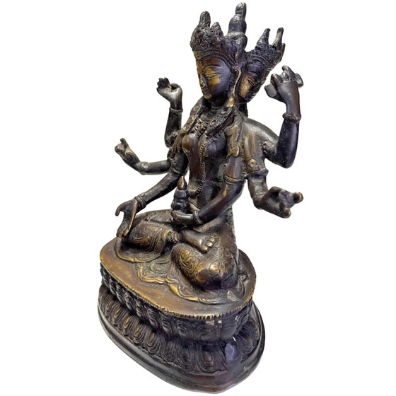 Antigua Ushnishavijaya (Namgyalma) tibetana para una larga vida – Esculturas, Bronze (photo 9 of 10)