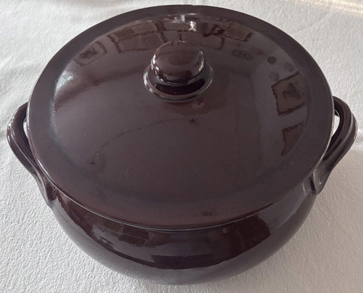Vulcania vuurvaste terracotta pot – 30 cm met deksel