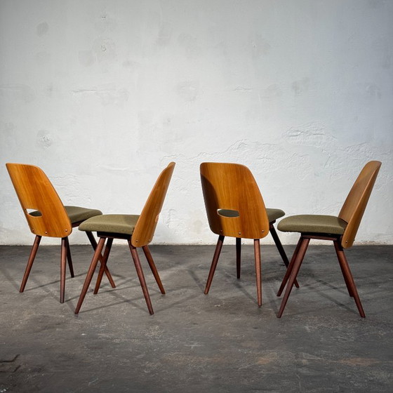 Lollipop Dining Chairs (Set of 4) by František Jirák for Tatra Nábytok, 1960s – Textile (photo 13 of 13)