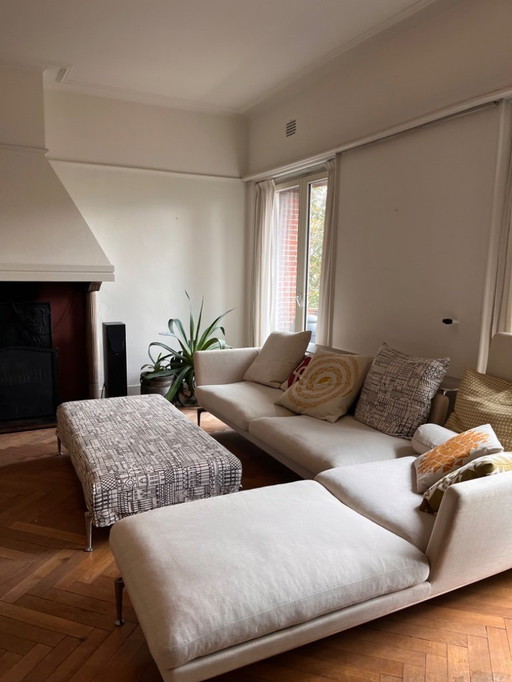 Vitra Suita couch, lounge chair en ottoman door Antonio Citterio