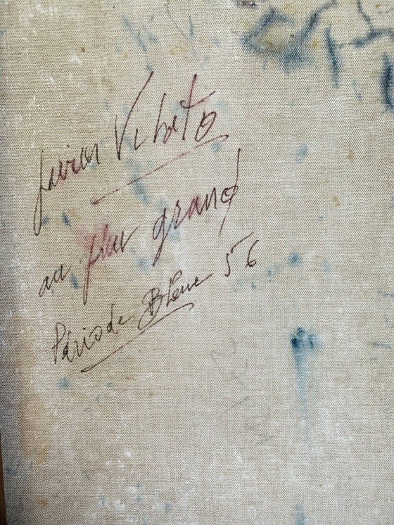 Image 1 of Javier Vilato, Composition, 1956, peinture à l'huile sur toile, encadrée