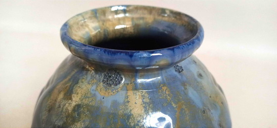 Image 1 of Art Deco slip vase Height 19.3 cm