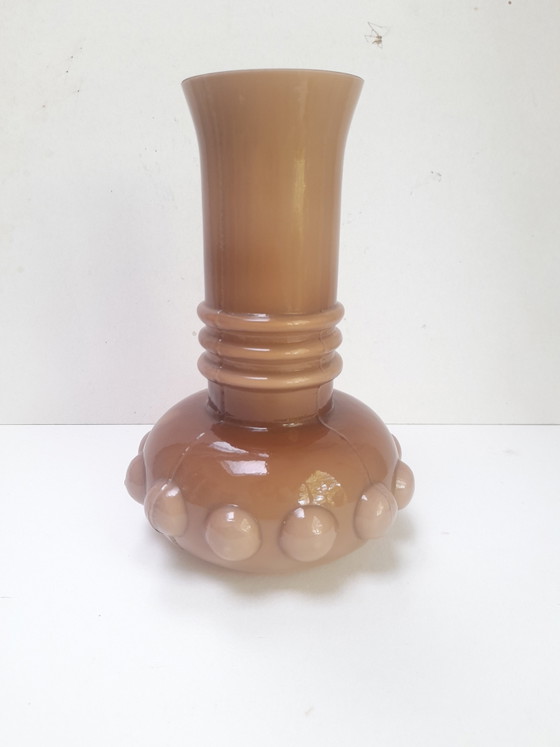 Image 1 of Orrefors Swedish Beige Opaline Vase 