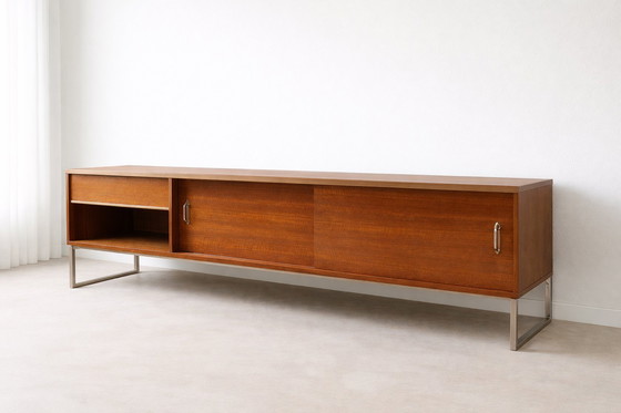 Image 1 of Afromosia Lowboard 200 cm – Mid Century Modern