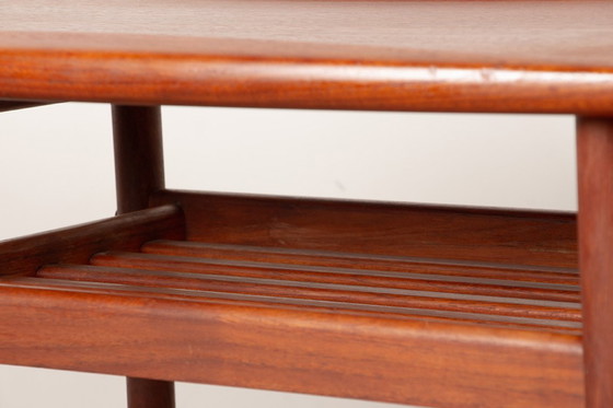 Image 1 of Teak-Couchtisch, zweistufig, Modell PJ 107 von Grete Jalk für Poul Jeppesen, 1960.