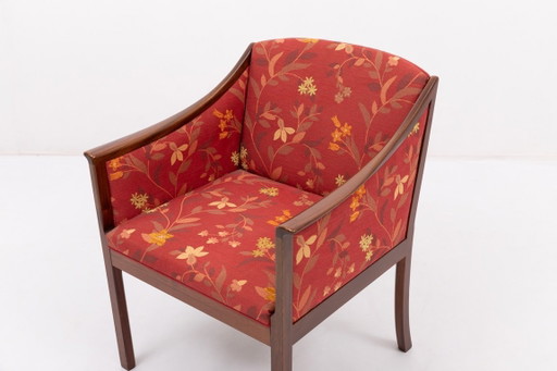 Fauteuil élégant moderne danois par Ole Wanscher pour P. Jeppensen, années 1960