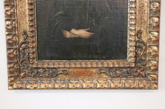 Image 1 of Retrato de una joven renacentista, óleo sobre lienzo, Italia, principios del siglo XVIII