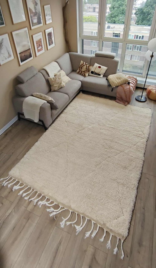 Berber Teppich 300 x 210 Boho Schurwolle Teppich Marokkanisch