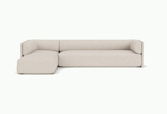 Fest Bolster Ecksofa mit Longchair links, Royal Beige, Stoff, Modern (Foto 4 von 5)