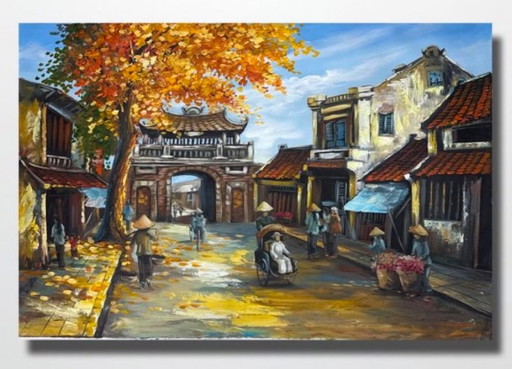 Whispers of the Imperial City (2026) – schilderijen tekeningen, Canvas
