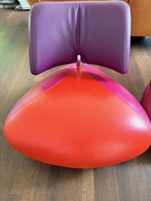 Leolux Pallone e Puppy Pallone – fauteuils, Leather, Chrome (photo 2 of 5)