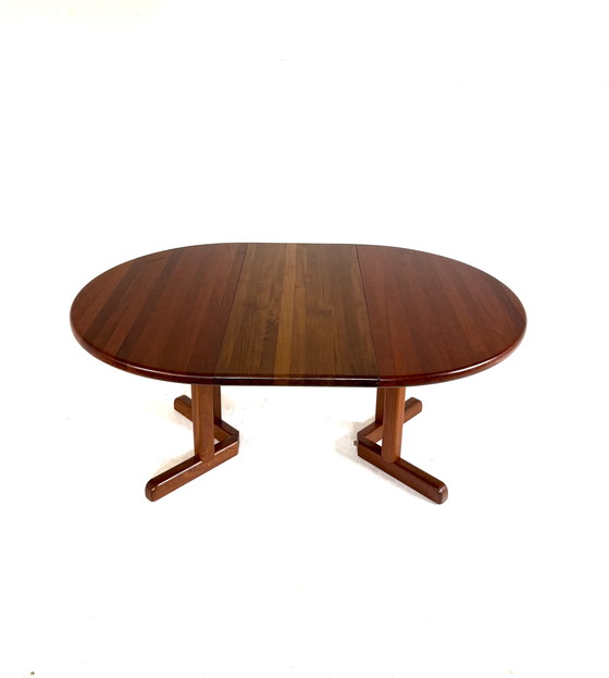 Image 1 of Vintage extendable Danish teak dining table '70s