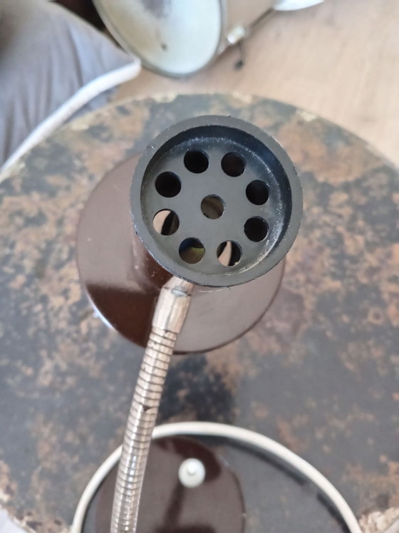 Vintage articulated Desk lamp – Metal, Chrome (photo 4 of 6)