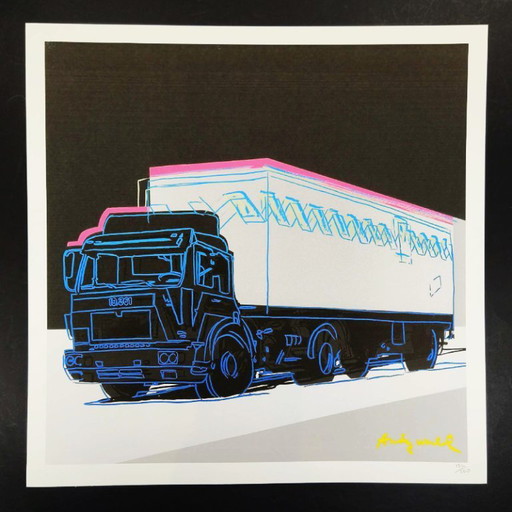 Litografia in edizione limitata "Truck" di Andy Warhol, realizzata da CMOA - 50 x 50 cm