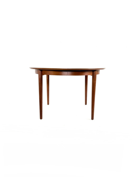 Image 1 of Vintage extendable Danish teak dining table, 1960s