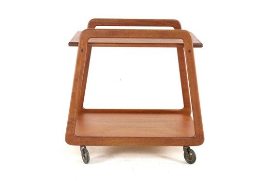 Image 1 of Sika mobler trolley 'Knebel' met omkeerbaar 'dien'blad vintage Deens