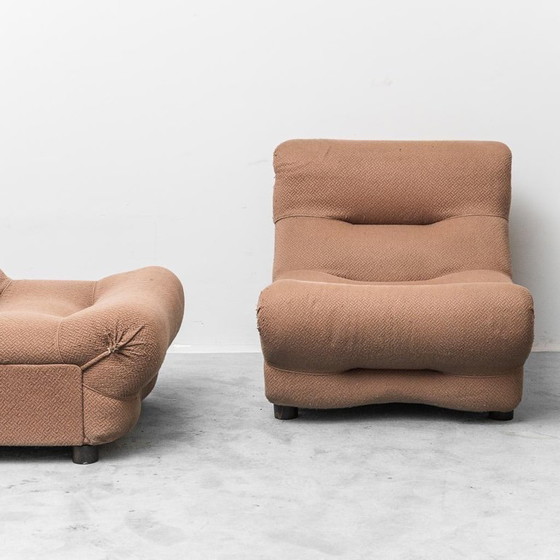 Image 1 of COPPIA DI POLTRONE REZIA DI EMILIO GUARNACCI PER 1P, ANNI '70, VINTAGE, ANTIQUARIATO MODERNO