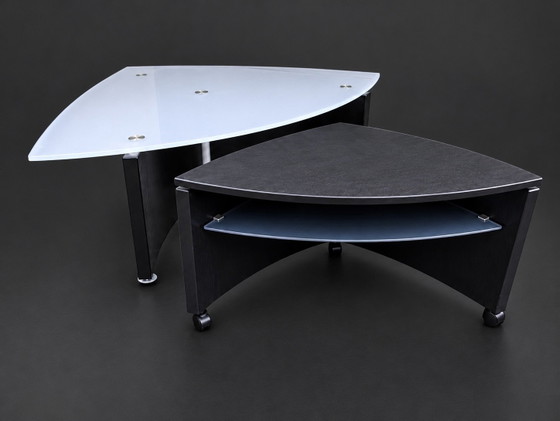 Set LeoLux JOEY coffee table black, Glass, Wood, Transparent (photo 6 of 6)