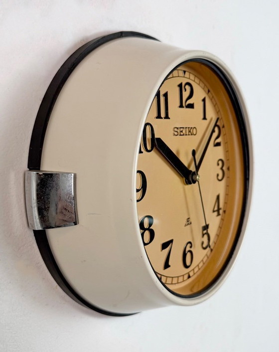 Image 1 of Vintage Beige Seiko Ships Wall Clock, 1970s