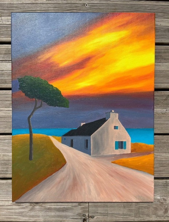 Image 1 of Öl auf Leinwandrahmen 61x46cm.