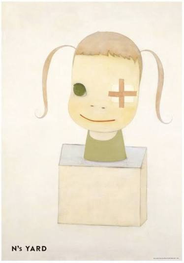 Yoshitomo Nara Poster “Sorry Couldn’t Draw The Left Eye” 72.8x51.5 – Giclée Prints, Paper (photo 3 of 5)