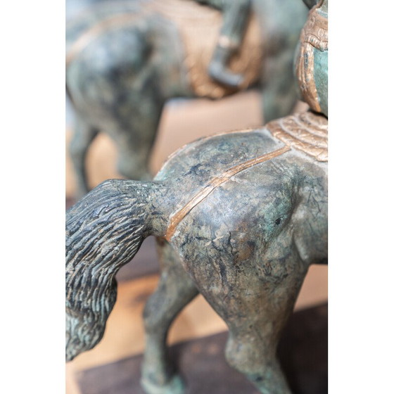 Image 1 of Pair of vintage bronze riders, 1920-1930