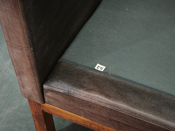 Image 1 of JK 922 Wagon Ledersofa von Jørgen Kastholm, Dänemark, 1960er Jahre