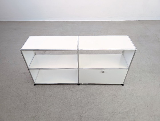 Image 1 of 5x Original USM Haller Sideboard 2x2 pure white chest of drawers sideboard