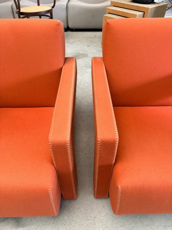Fauteuil Cassina Utrecht, Gerrit Rietveld (stock: 2), Textile, Bois, Orange (photo 11 sur 15)