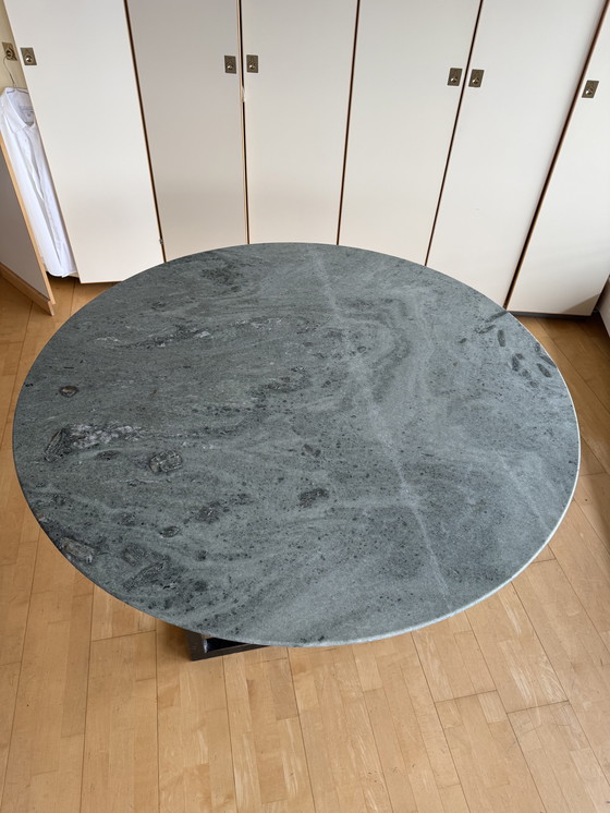 Image 1 of Natuursteen eetkamer tafel groen/grijs