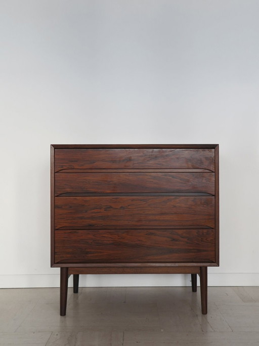 Commode Mid-Century en bois foncé, Danemark, années 60