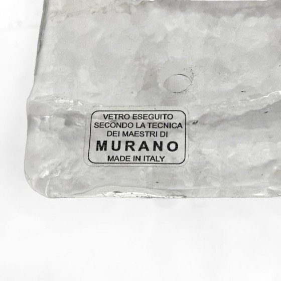 Image 1 of Paire d'appliques en cristal naturel de Murano de style Mazzega