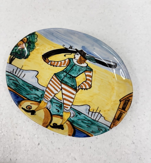Coppia di piattini in ceramica  ND DIOLFI  Montelupo