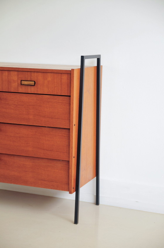 Image 1 of vintage 1950s shoe cabinet