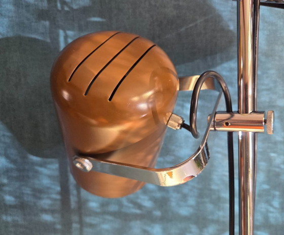 Vintage Vloerlamp - Gepo | 2 Spots | Bruin | Origineel - Jaren 70 – Vloerlampen, Metal (photo 10 of 12)