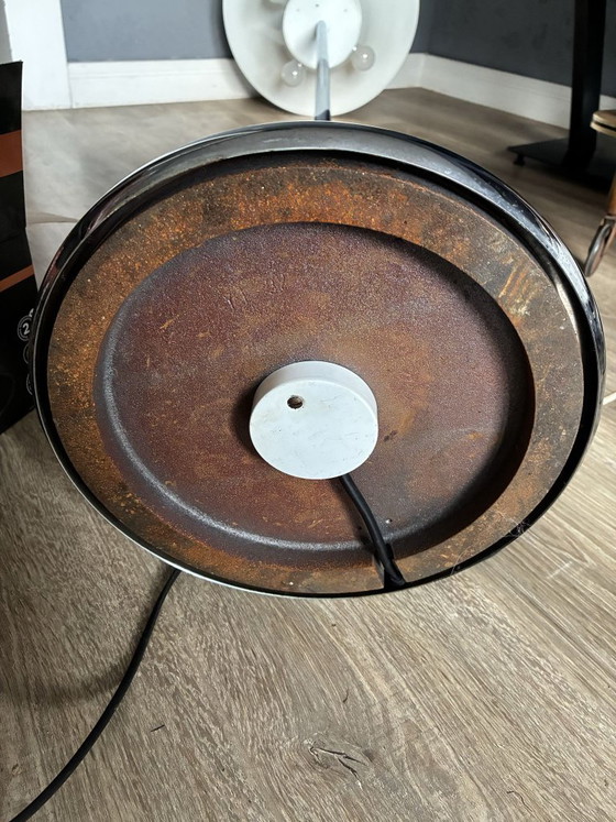 Lampada da terra Staff Leuchten Mid-Century con paralume grande, anni '70, Lampade da terra, Metallo, Bianco (foto 8 di 8)