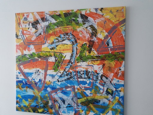 2 Panel by Angelo Calabria – schilderijen tekeningen, Canvas (photo 2 of 9)