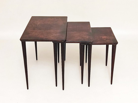 Image 1 of Aldo Tura side tables