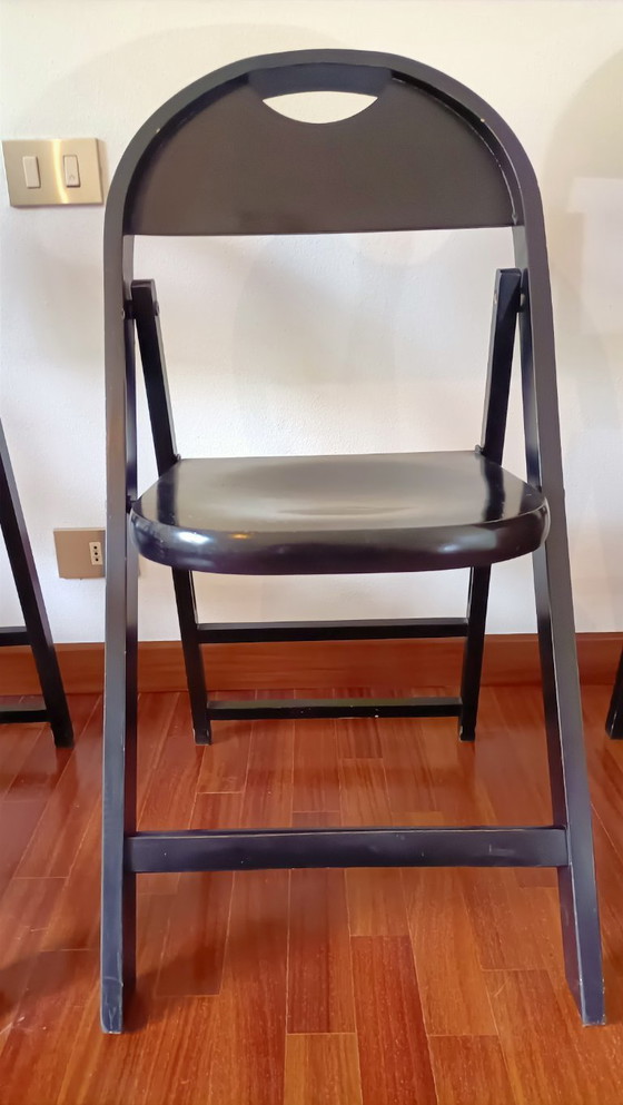 Image 1 of 4 Sillas plegables similares al modelo Tric de los hermanos Castiglioni