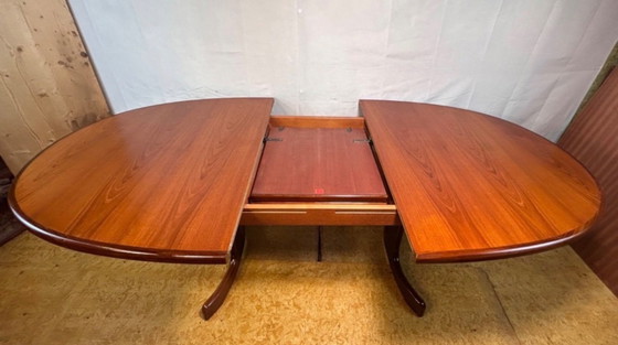 Image 1 of Mid-Century Retro Vintage Teak Extending Oval Dining Table by G-Plan – Victor Wilkins, 1960s Denish Design English Quality