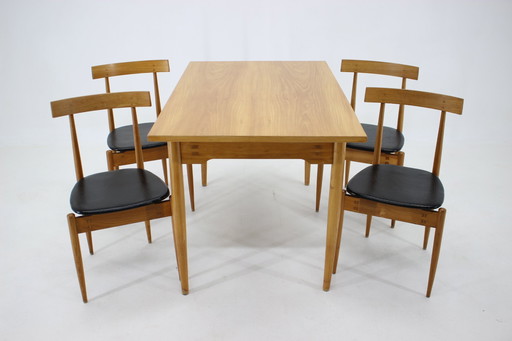 1960s Rare Alan Fuchs Dining Set by ULUV, Czechoslovakia