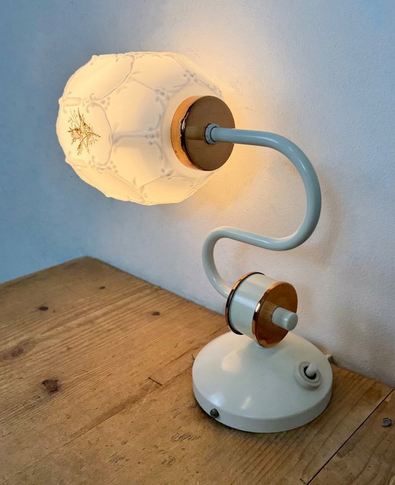 Image 1 of Vintage Wall Light with Milk Glass from Drukov, 1960s