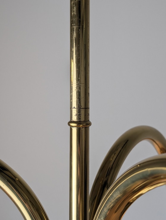 Image 1 of Lampada da soffitto in ottone di Valenti, anni &#39;70