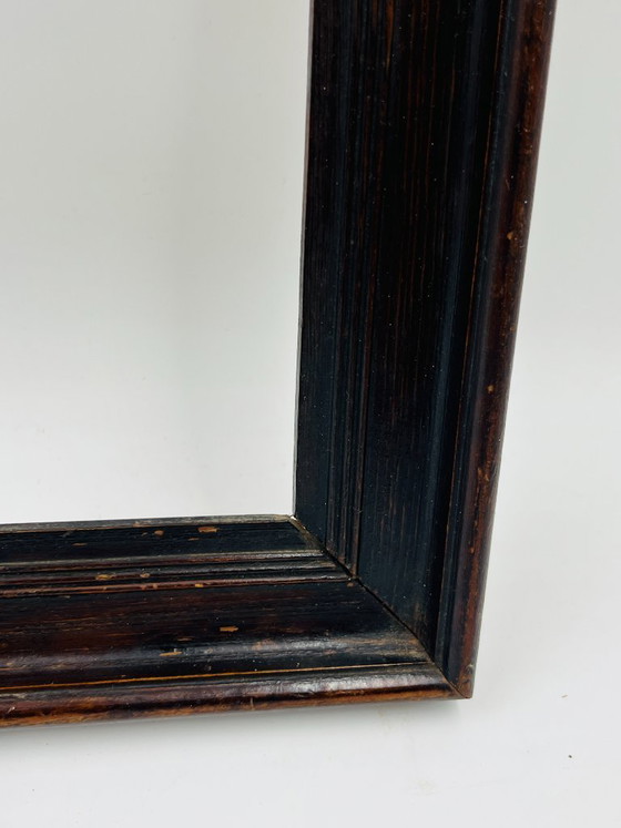 Image 1 of Cornice vintage in legno di quercia scura 18x34