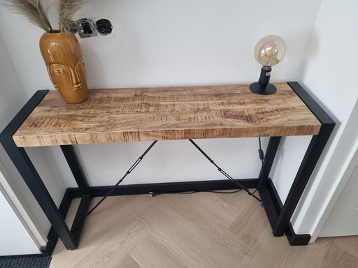 Industriële side table