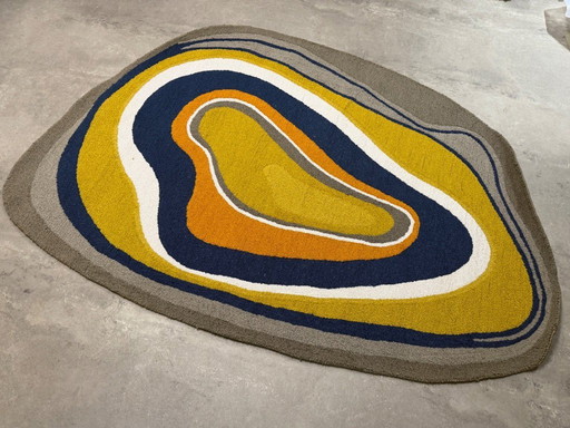 Tappeto Brink & Campman Aura Ocra per interni ed esterni 160x230 cm