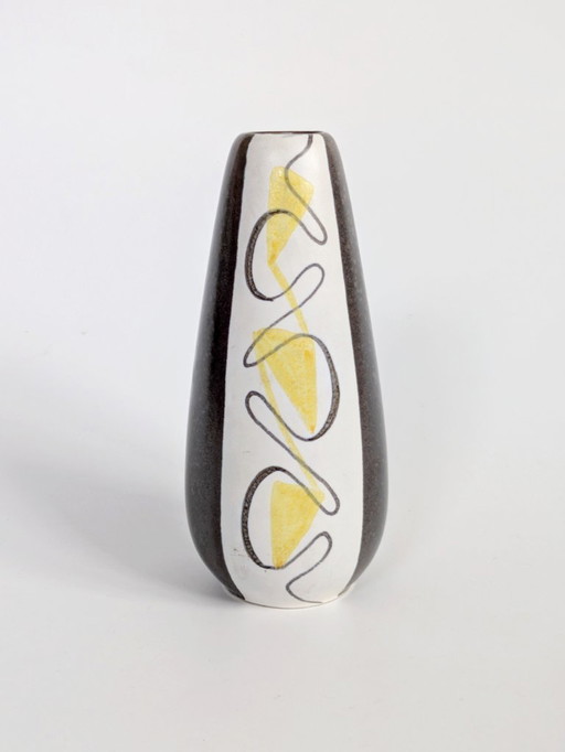 Midcentury West German Pottery Vase by Ursula Fesca for Wächtersbach, TURIN Decor, 1950s